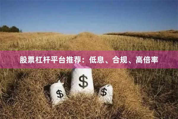 股票杠杆平台推荐：低息、合规、高倍率